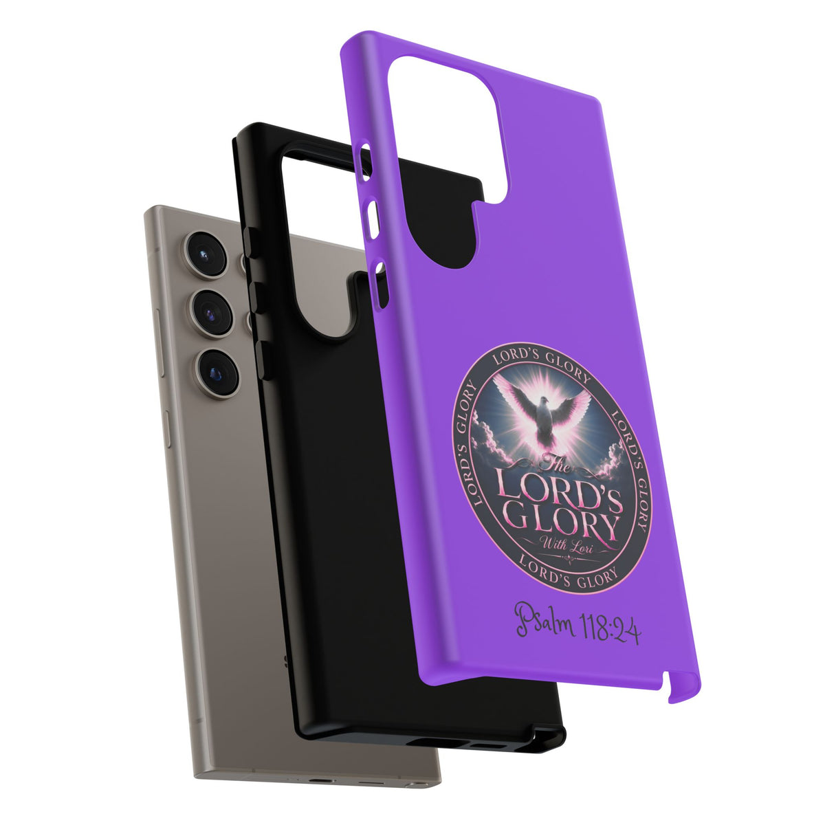 Christian Phone Case – "Lord's Glory with Lori" Dove Design Tough Case (Protective Phone Cover)
