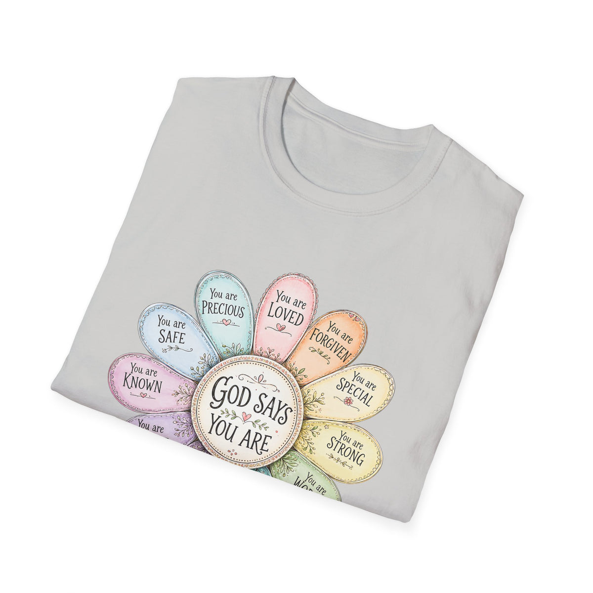 God Says You Are Loved Inspirational Christian T-Shirt