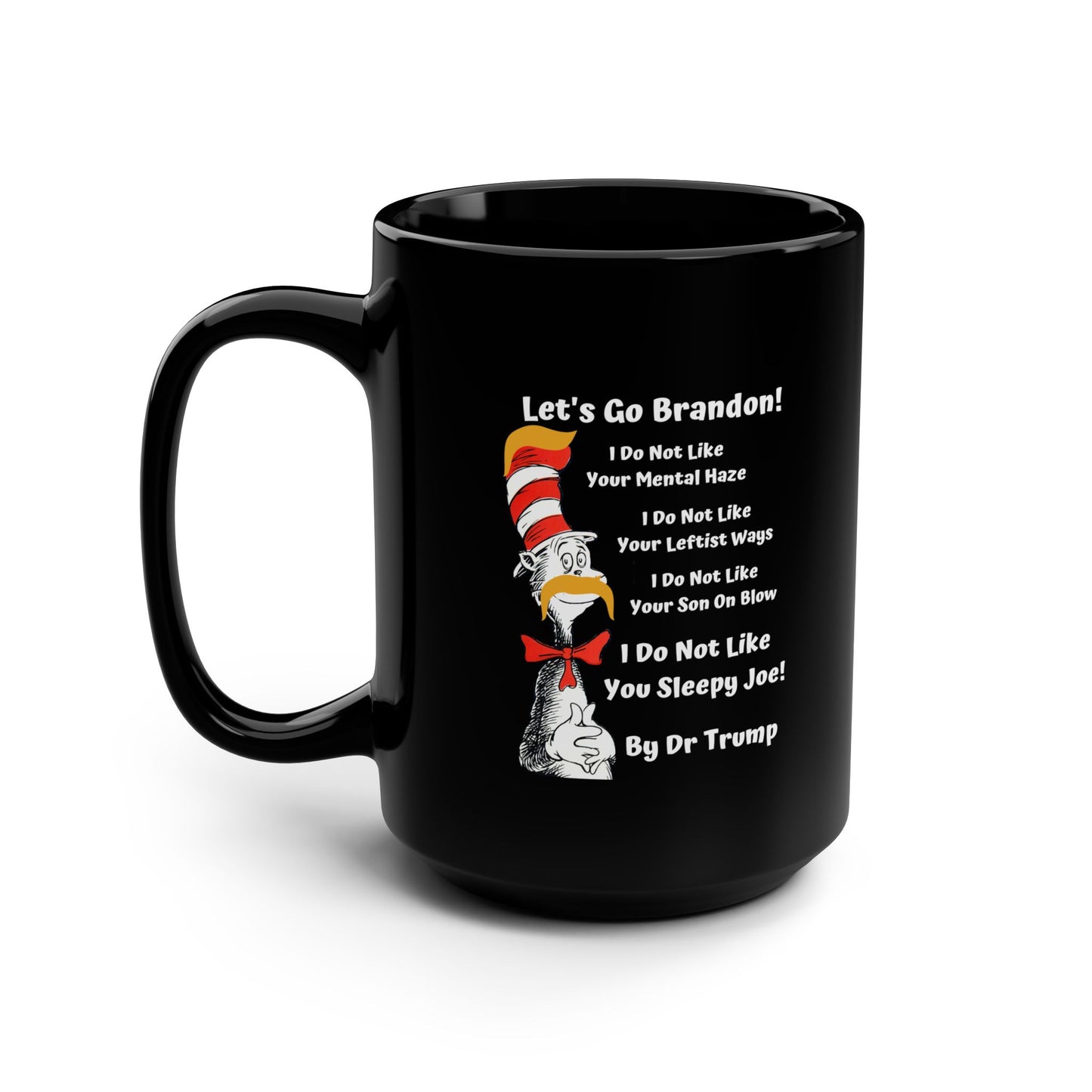 Dr Seuss Trump Black Mug 15oz