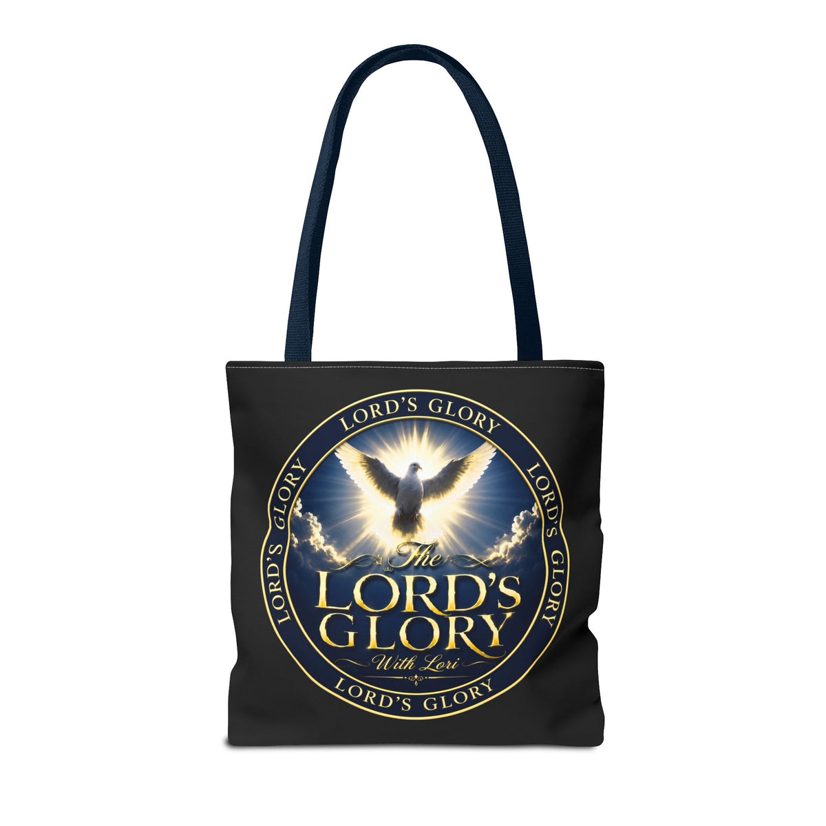 Tote Bag — "The Lord's Glory with Lori" Christian Dove Tote (Faith-Inspired Church Bag)