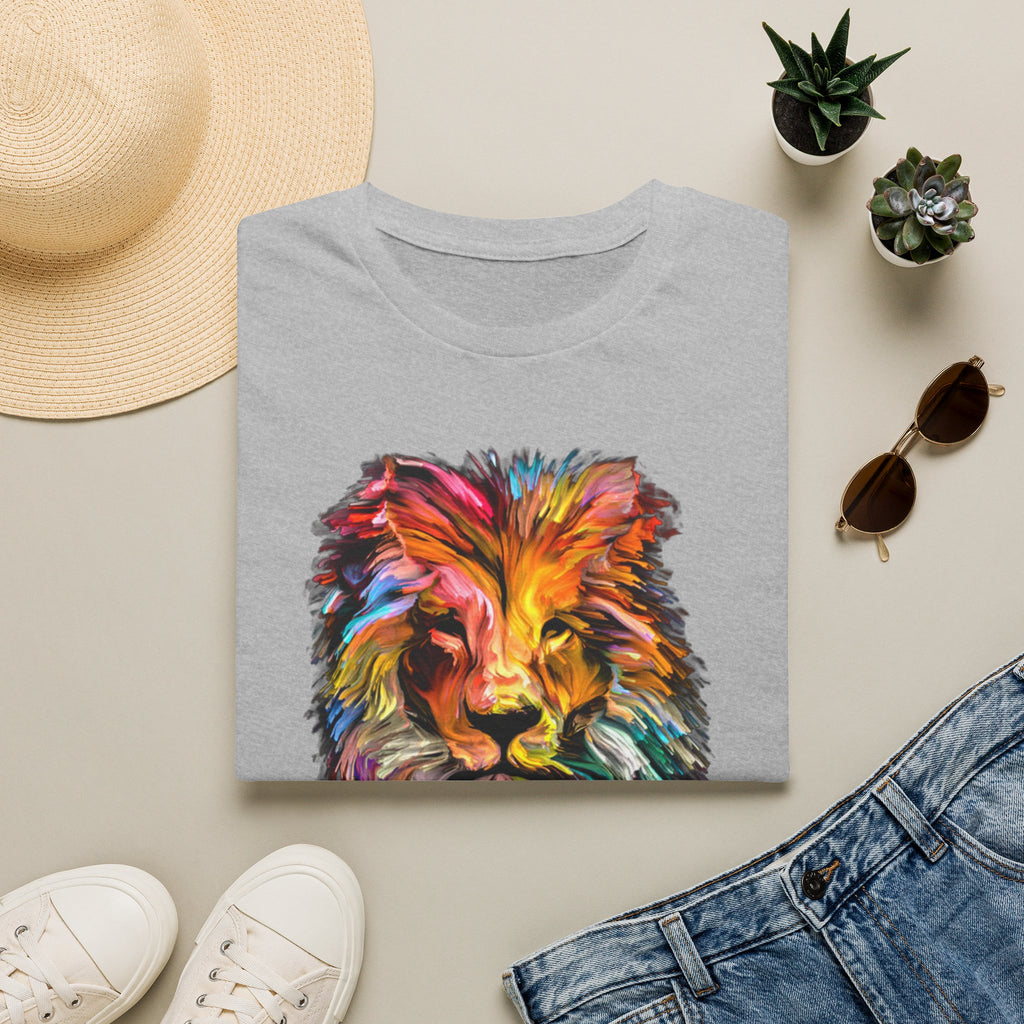 Lion of Judah Colorful Lion T-Shirt — "The Lion of Judah / Aryeh Yehudah" Graphic Tee