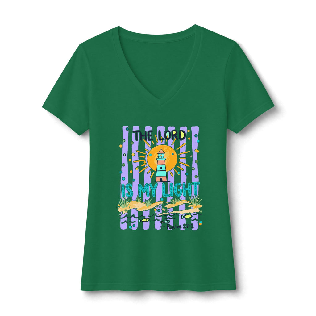 The Lord is my Light Women's Ideal V-Neck Tee