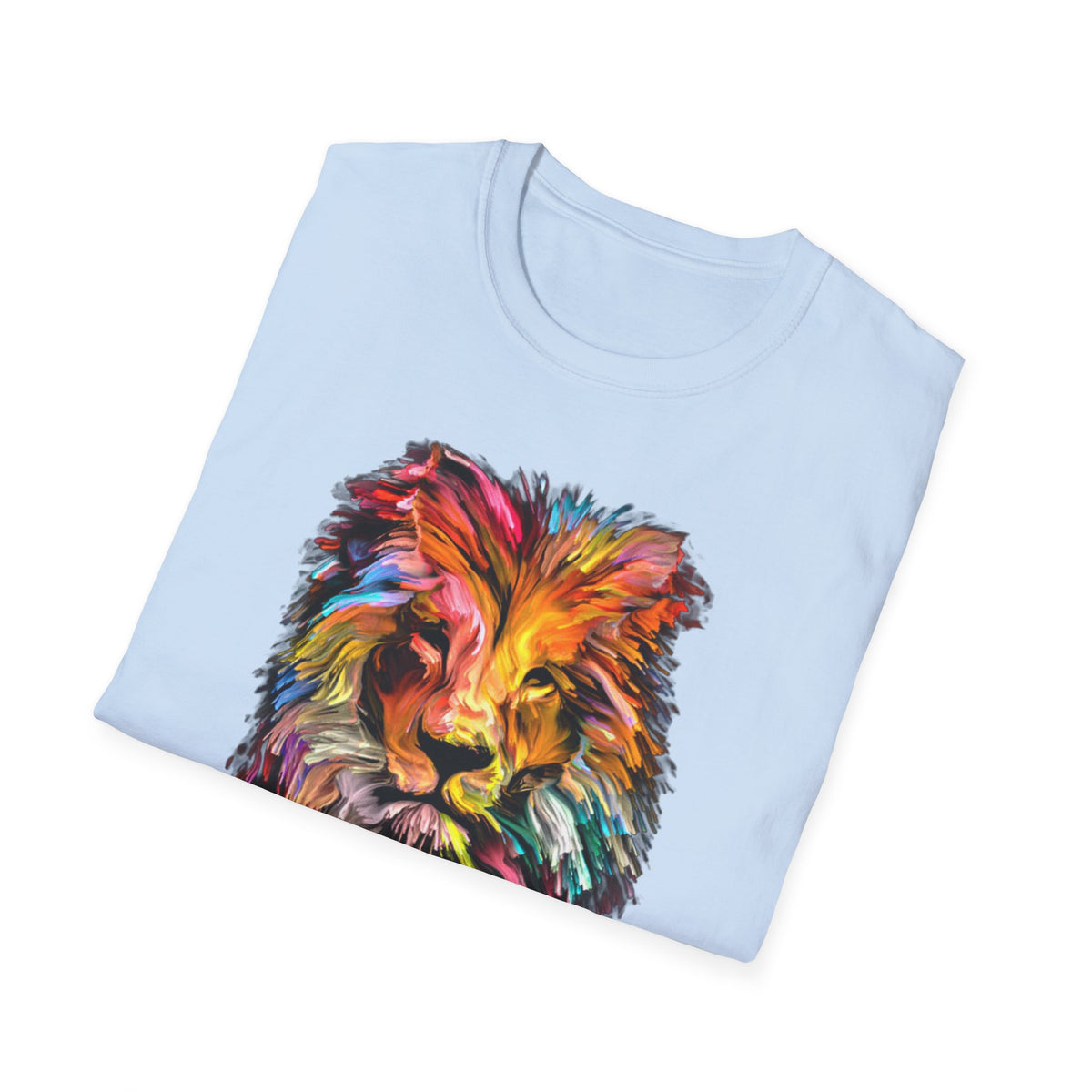 Lion of Judah Colorful Lion T-Shirt — "The Lion of Judah / Aryeh Yehudah" Graphic Tee