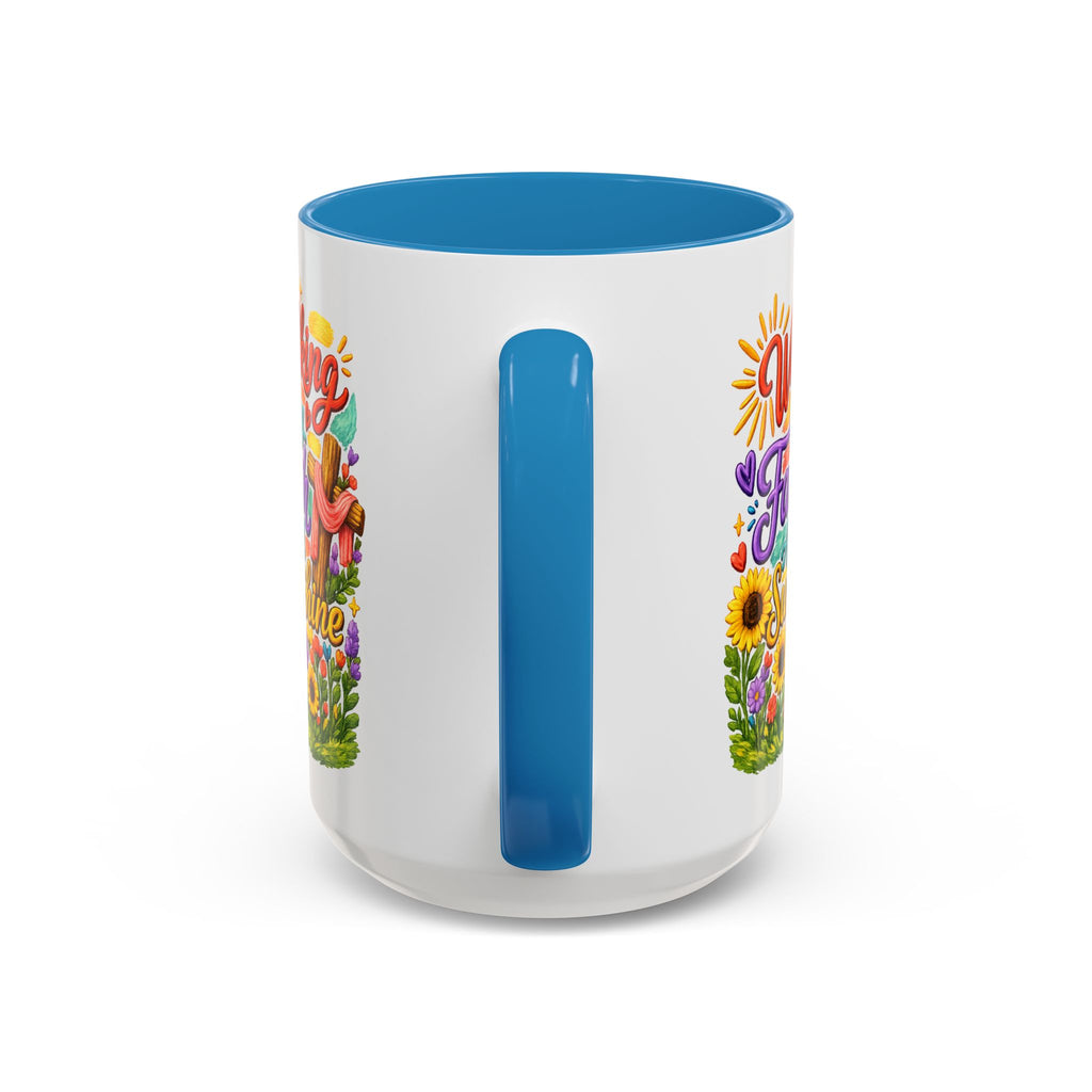 Walking by Faith and Sunshine Inspirational Coffee Mug