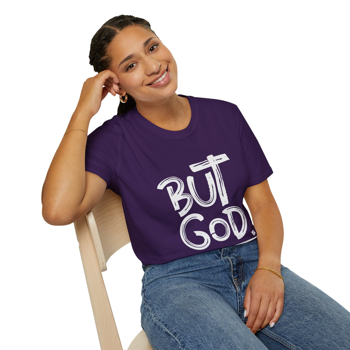 But GOD - Mens and Womans  Softstyle T-Shirt