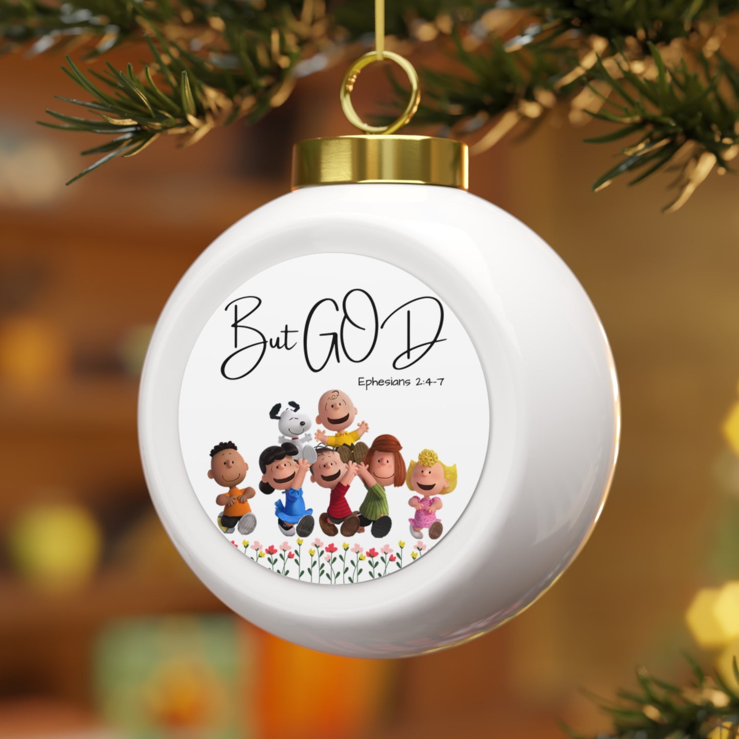 But GOD - Christmas Ball Ornament