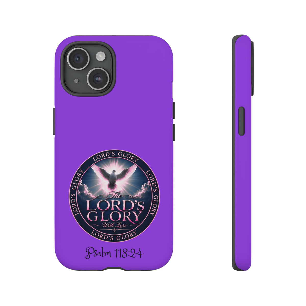 Christian Phone Case – "Lord's Glory with Lori" Dove Design Tough Case (Protective Phone Cover)