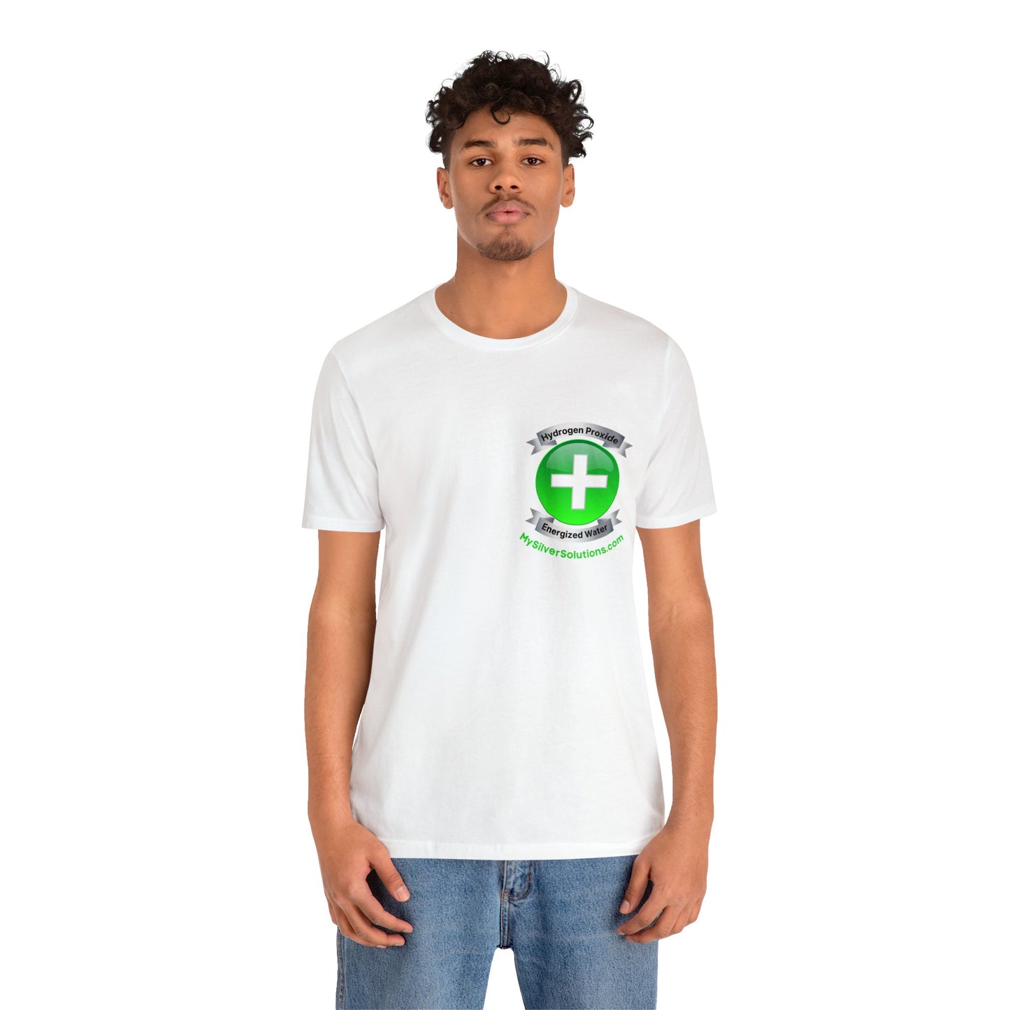 Hydrogen Peroxide Food Grade MySilverSolutions.com - Unisex Jersey Short Sleeve Tee