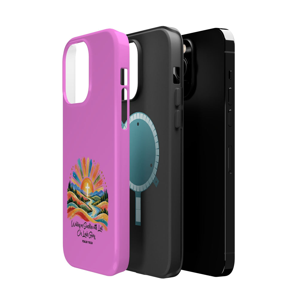 Magnetic Phone Case – “Walking on Sunshine with Lords Glory” Sunrise Design