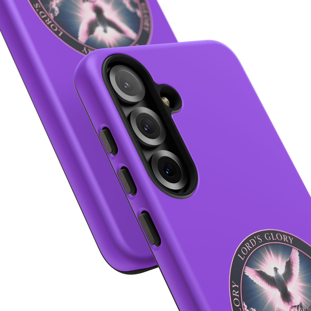 Christian Phone Case – "Lord's Glory with Lori" Dove Design Tough Case (Protective Phone Cover)