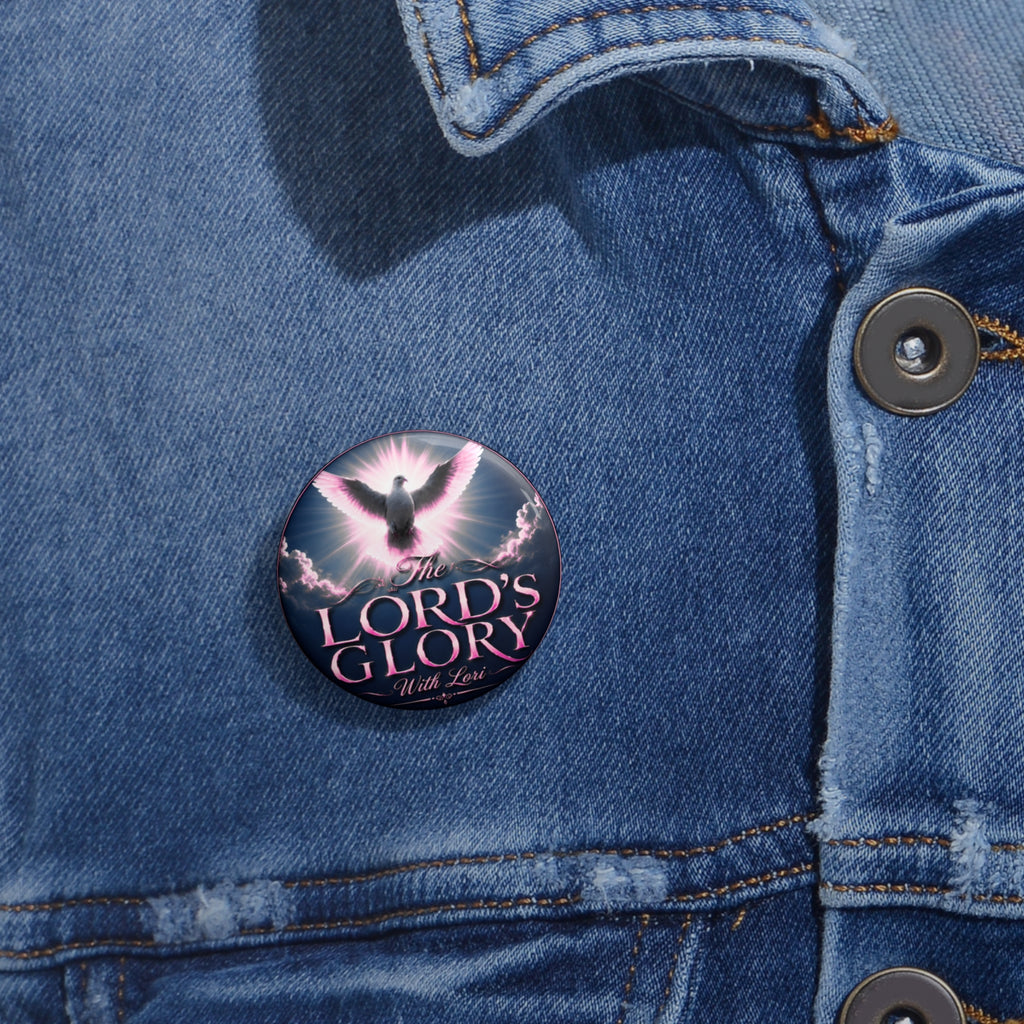 The Lord's Glory Dove Pin Button — Christian Faith Badge
