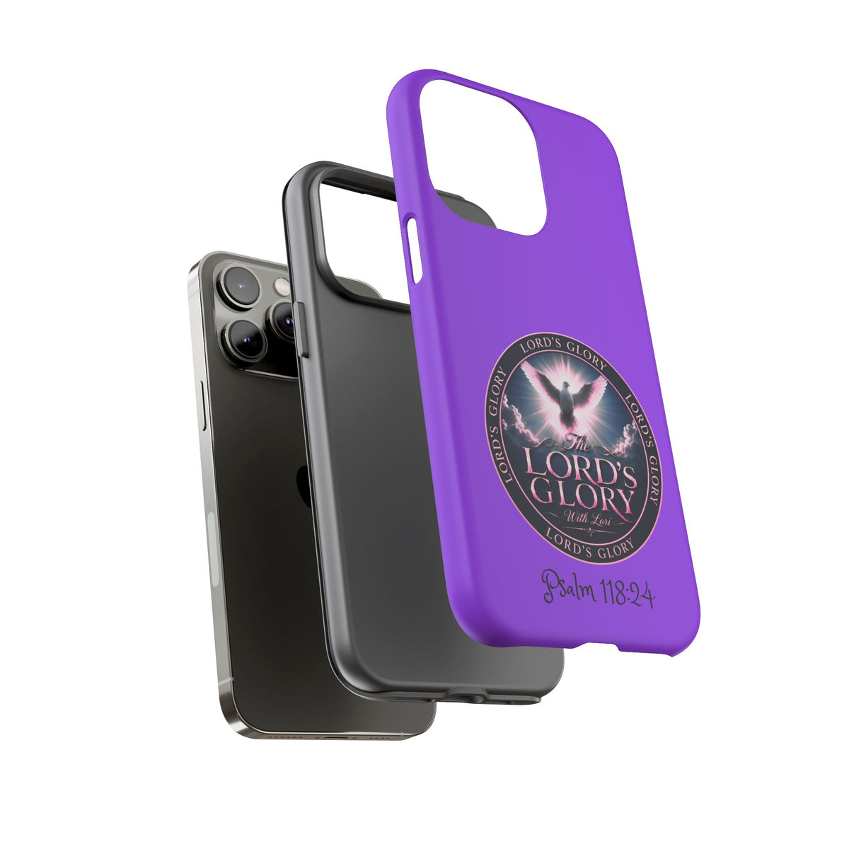 Christian Phone Case – "Lord's Glory with Lori" Dove Design Tough Case (Protective Phone Cover)
