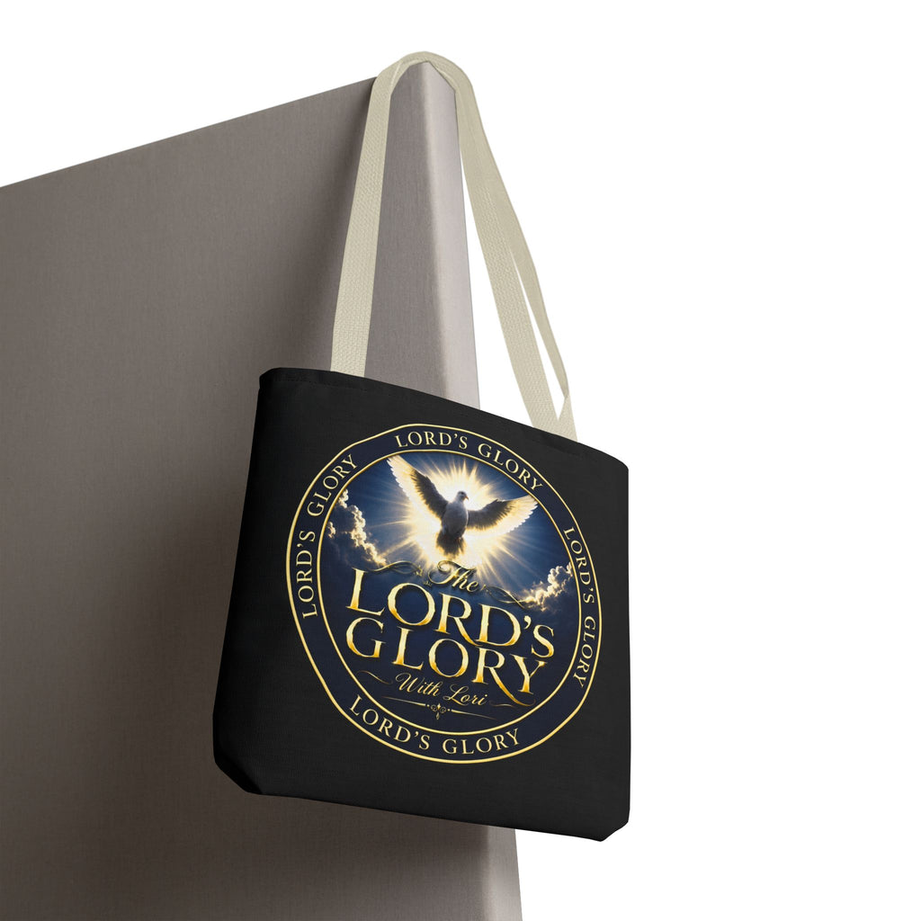 Tote Bag — "The Lord's Glory with Lori" Christian Dove Tote (Faith-Inspired Church Bag)