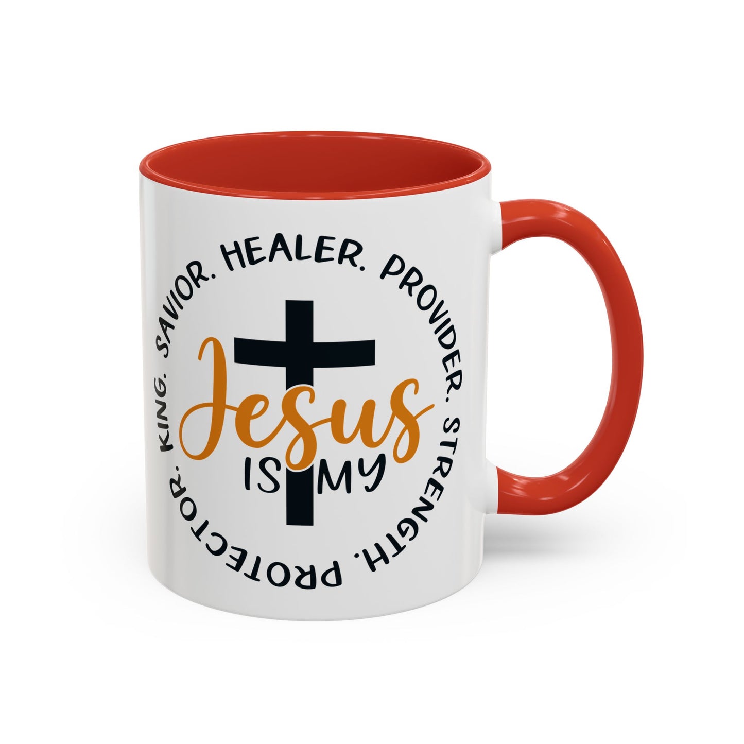 SAVIOR HEALER PROTECTOR - Accent Coffee Mug, 11oz