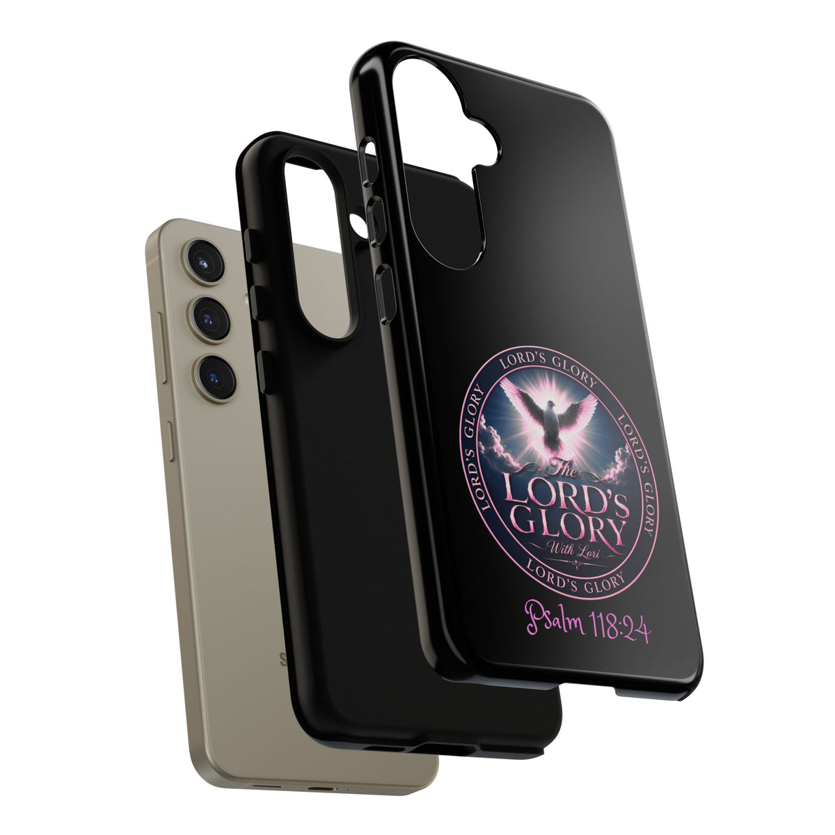 Christian Phone Case – "Lord's Glory with Lori" Dove Design Tough Case (Protective Phone Cover)