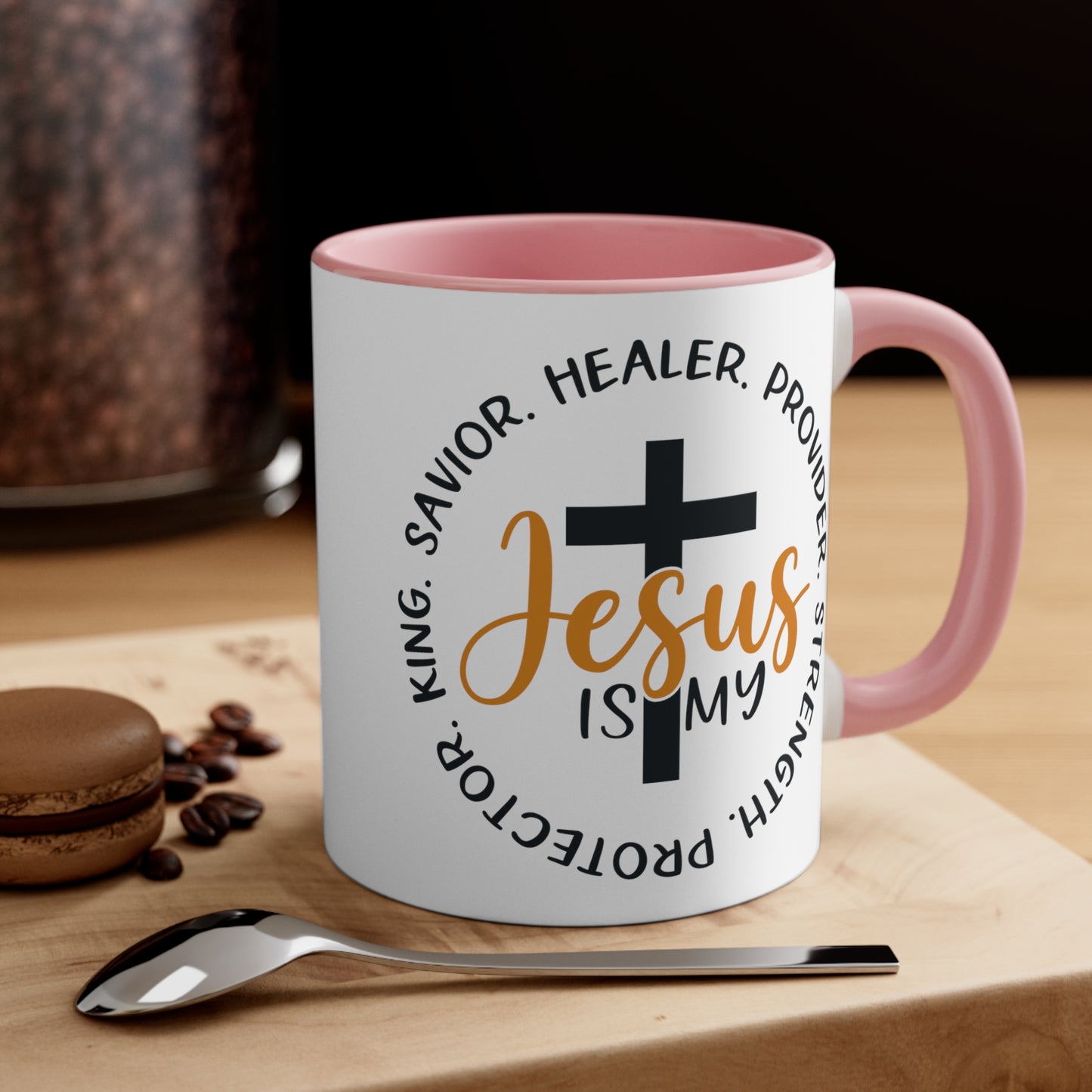 SAVIOR HEALER PROTECTOR - Accent Coffee Mug, 11oz