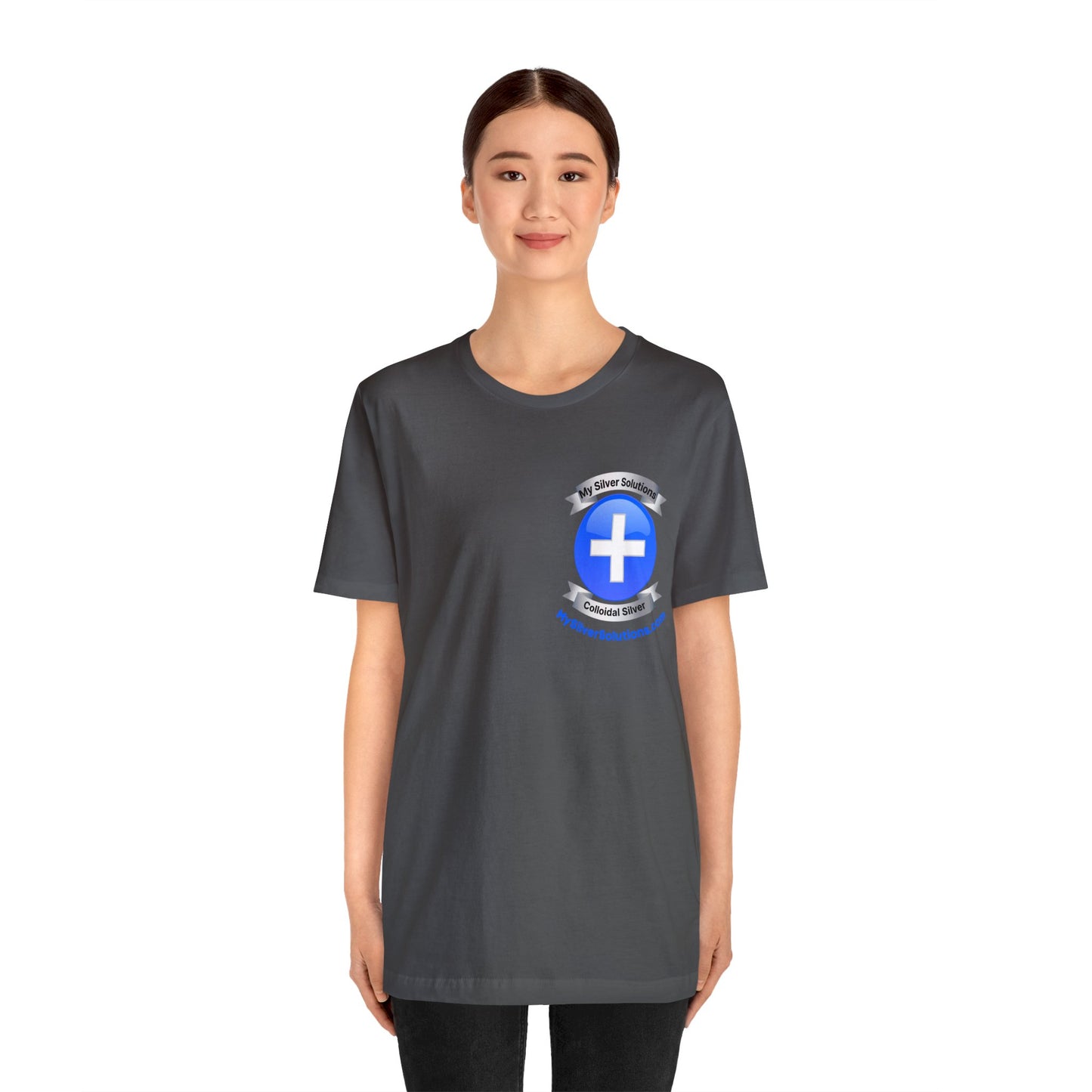 Colloidal Silver MySilverSolutions.com - Unisex Jersey Short Sleeve Tee