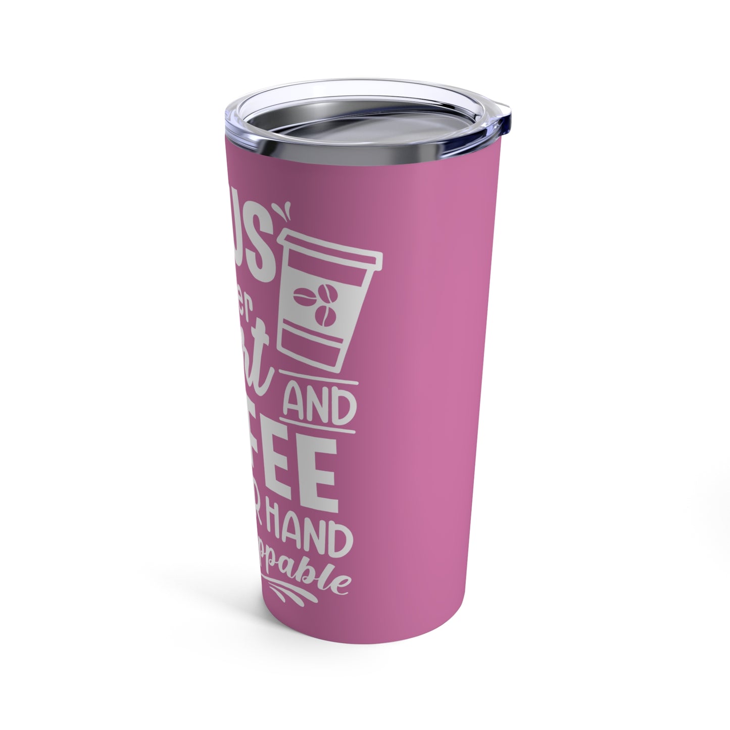 JESUS and Coffee - Pink Tumbler 20oz