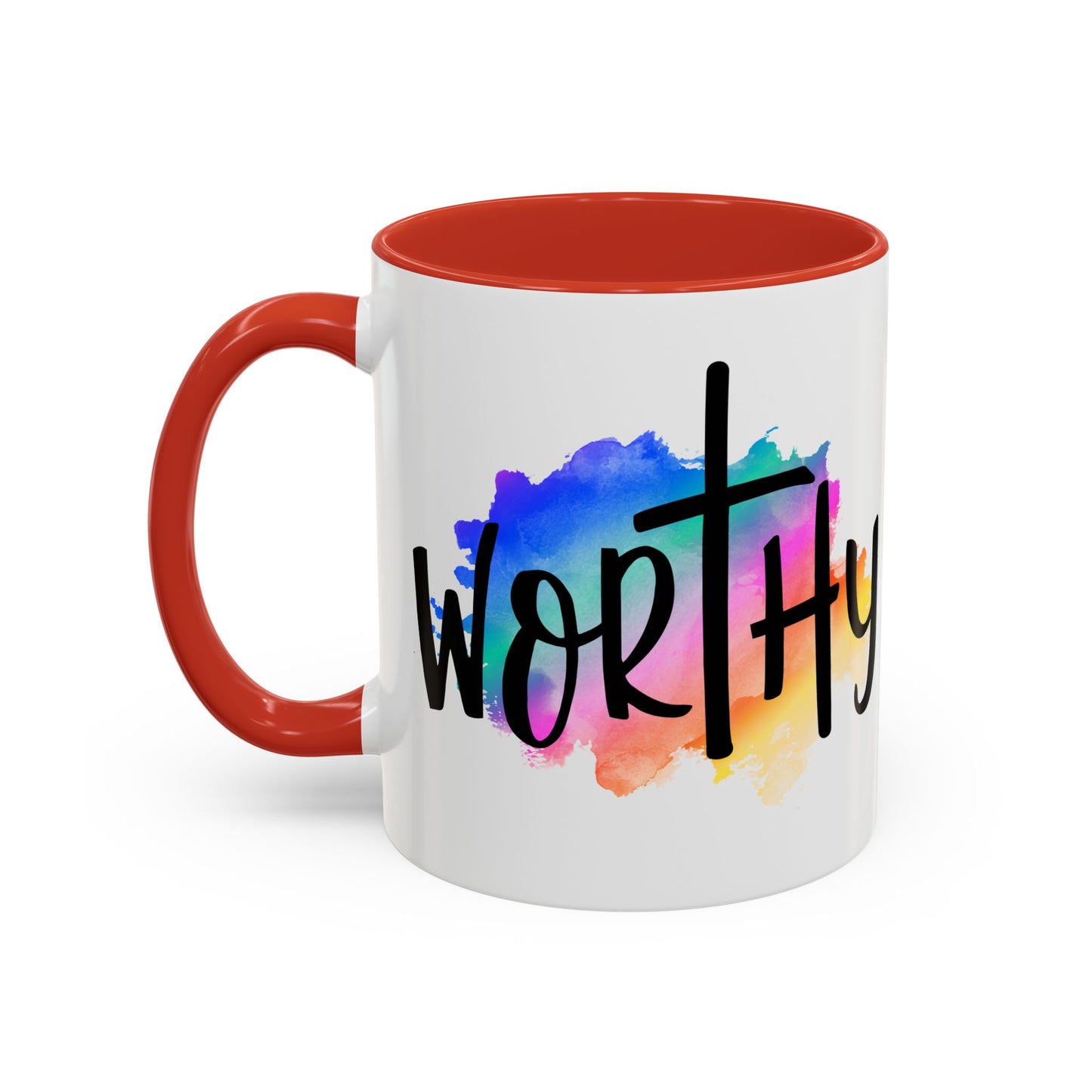 WORTHY - 5 Colors Accent Coffee Mug, 11oz