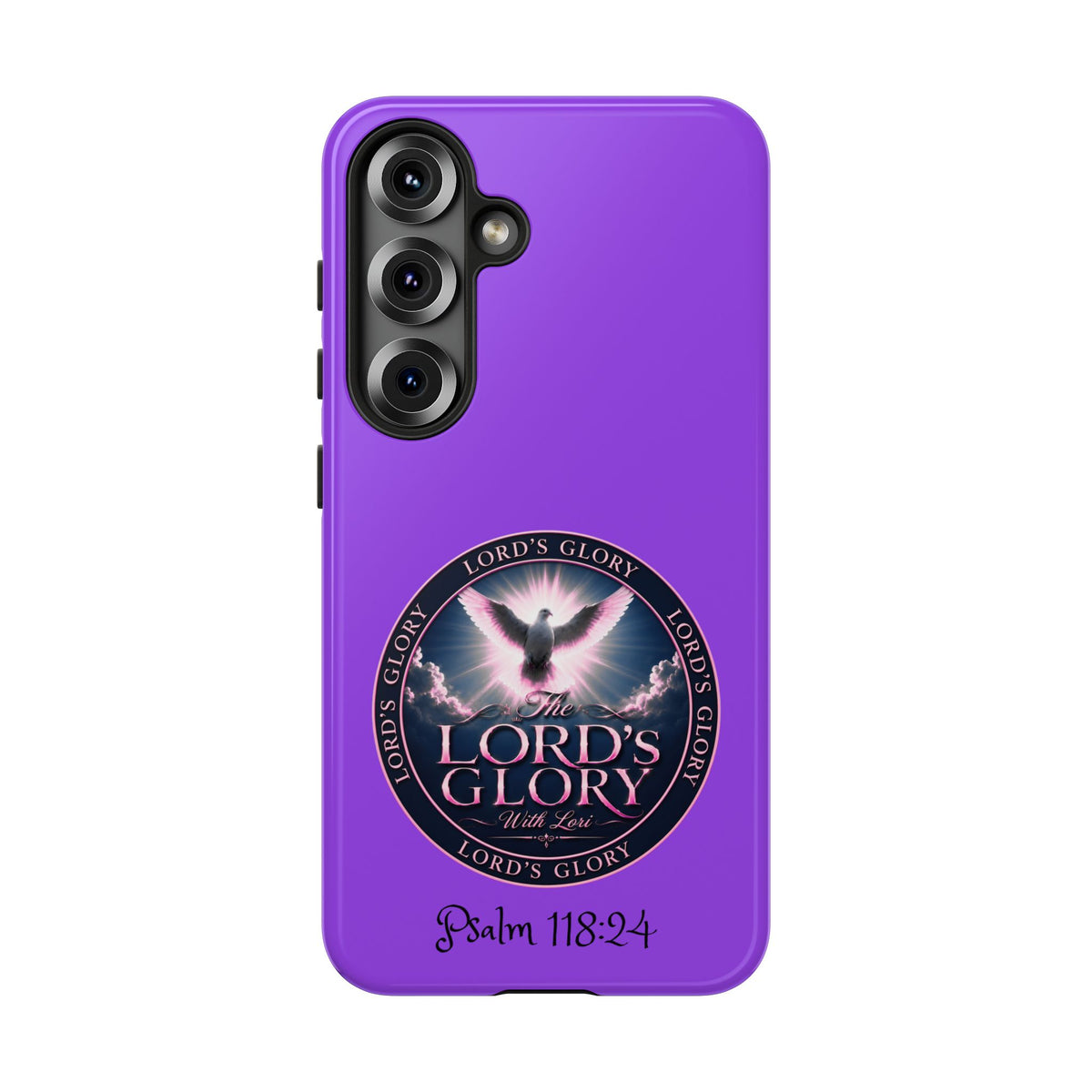 Christian Phone Case – "Lord's Glory with Lori" Dove Design Tough Case (Protective Phone Cover)