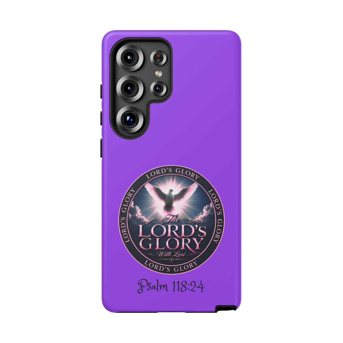 Christian Phone Case – "Lord's Glory with Lori" Dove Design Tough Case (Protective Phone Cover)