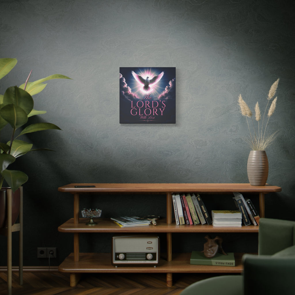 Christian Wall Art Canvas - "The Lord's Glory with Lori" Dove Print