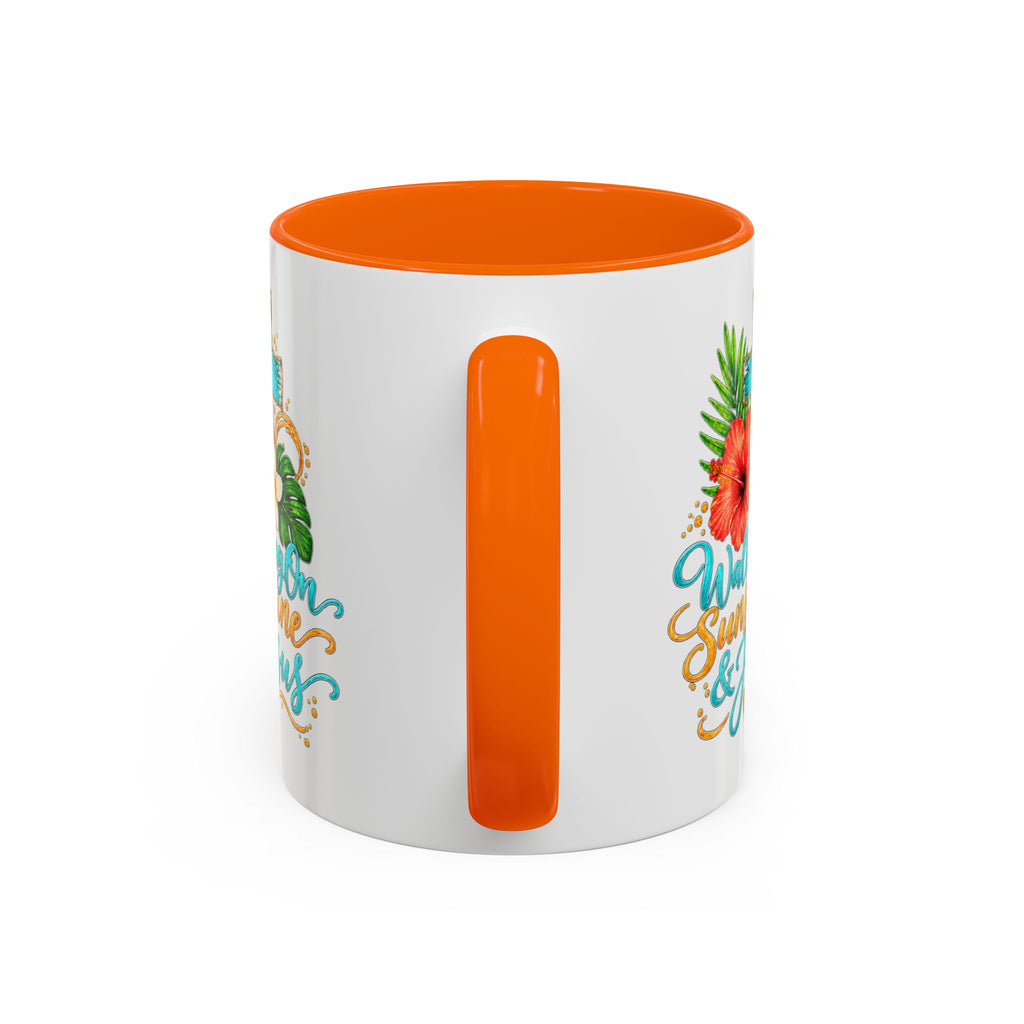 Walking on Sunshine & Jesus Coffee Mug – Floral Cross Accent Mug