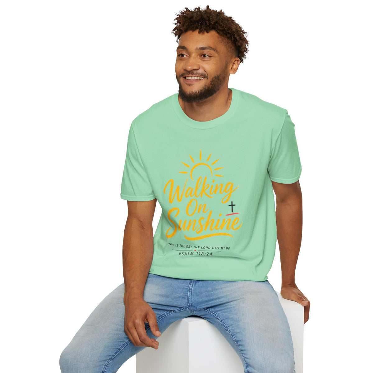 Walking on Sunshine Psalms 118:24 Softstyle T-Shirt