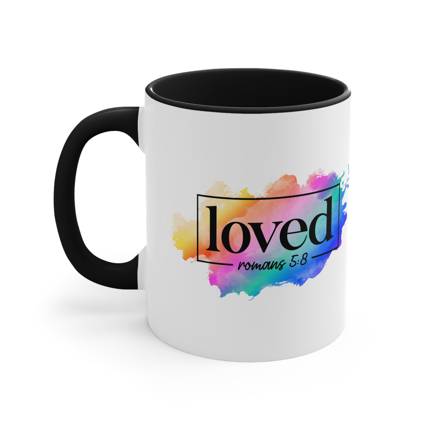 LOVED - 5 Colors Accent Coffee Mug, 11oz