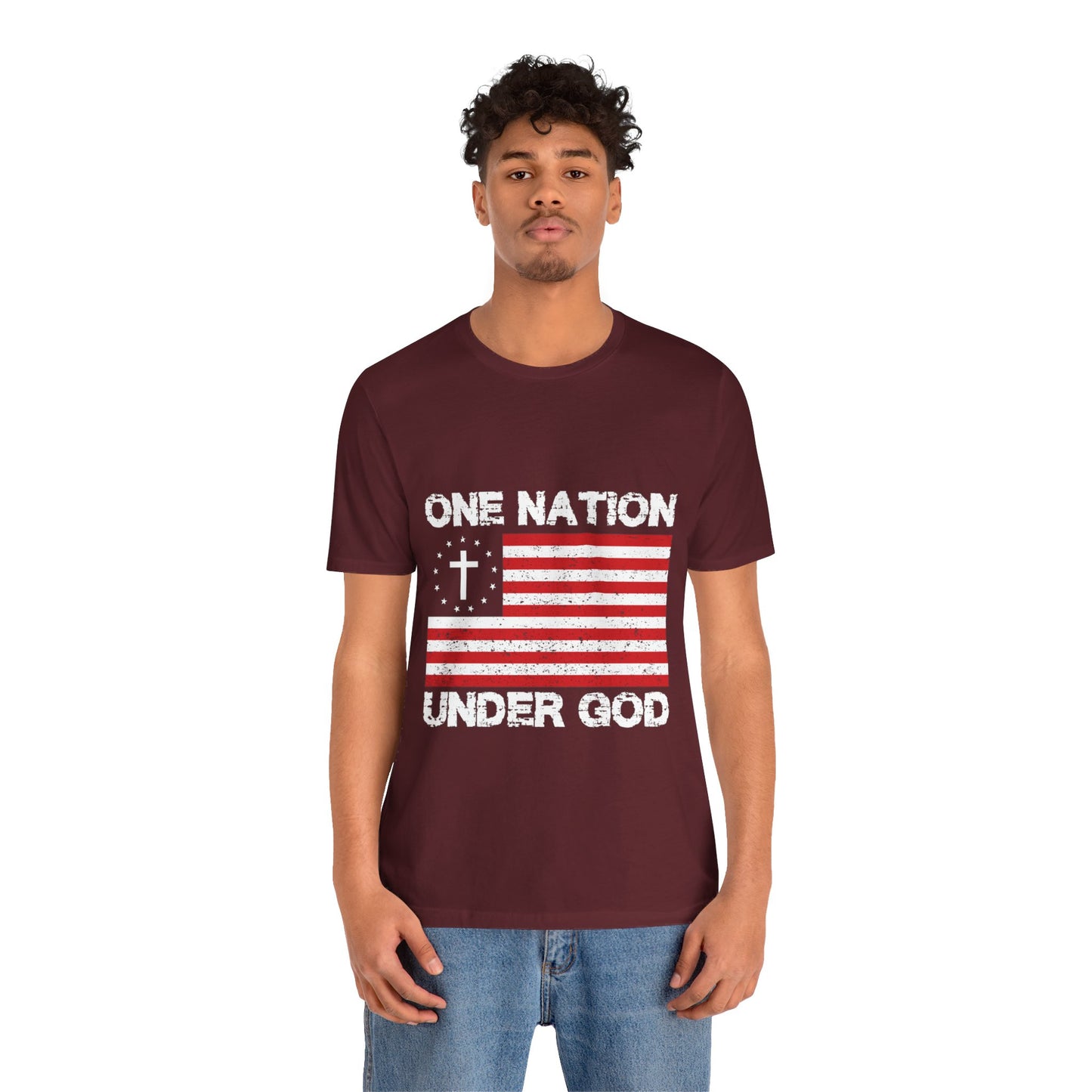 One Nation Under GOD - Unisex Jersey Short Sleeve Tee