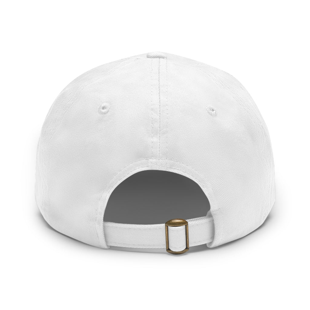 Sunshine Smiles Dad Hat — Round Leather Patch ‘Always Brighter’