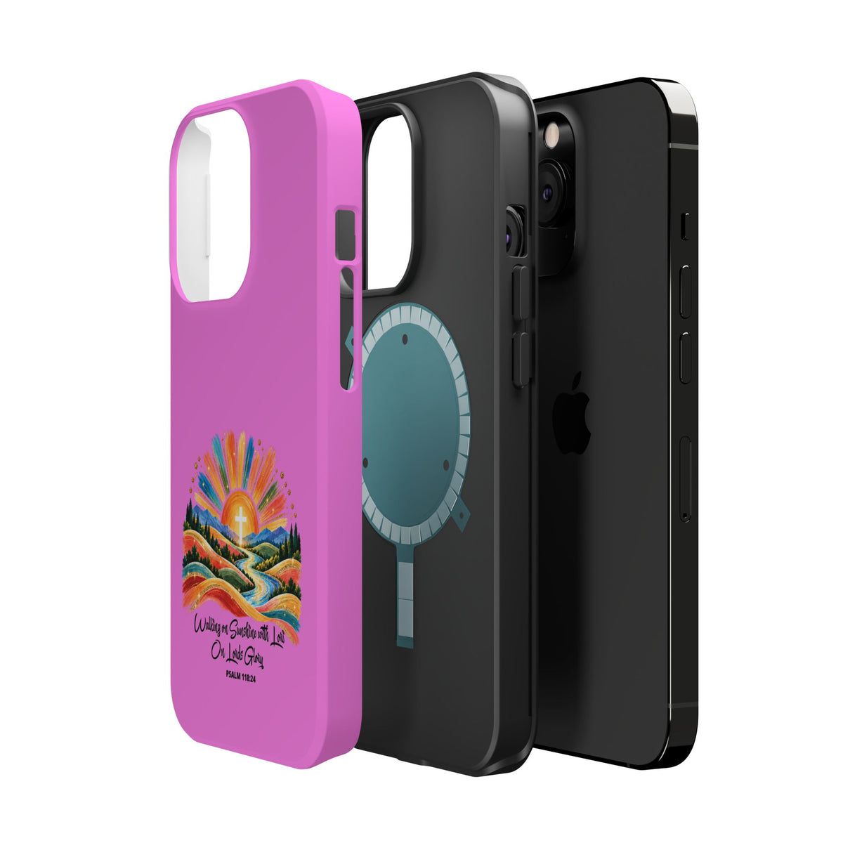 Magnetic Phone Case – “Walking on Sunshine with Lords Glory” Sunrise Design