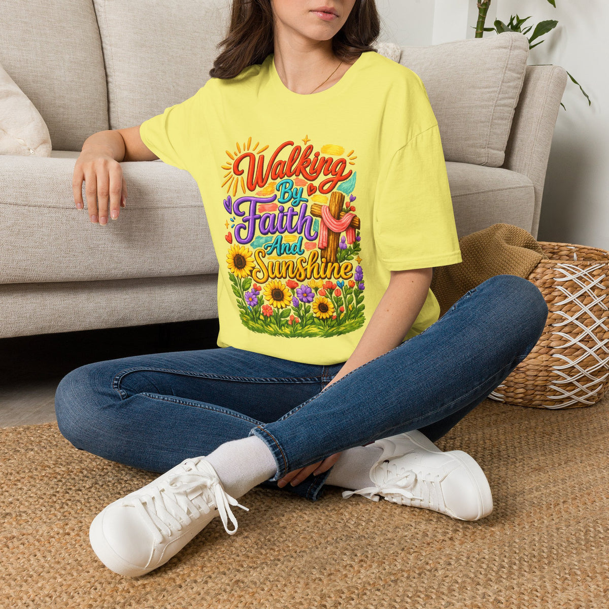 Walking By Faith and Sunshine T-Shirt