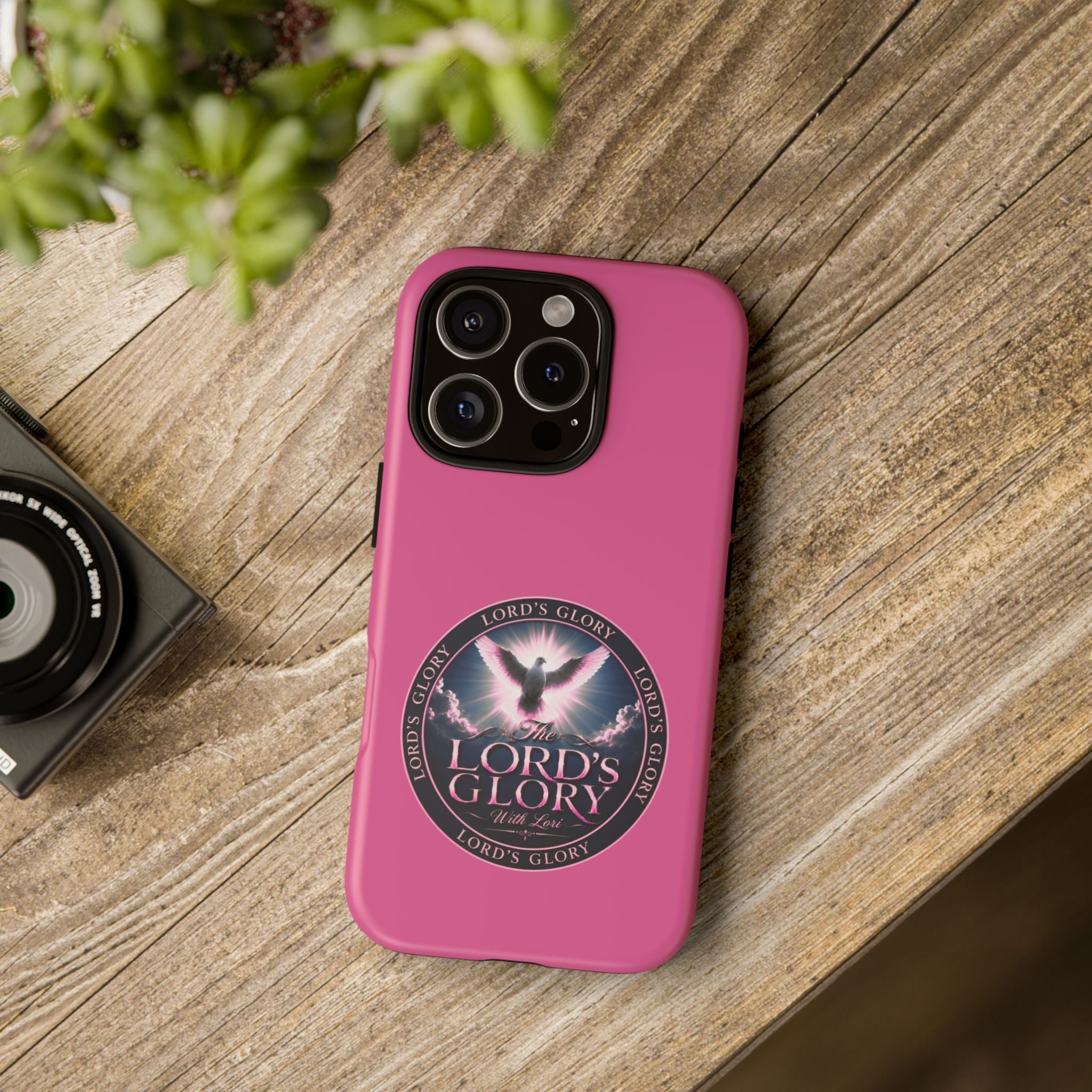 Christian Phone Case – "Lord's Glory with Lori" Dove Design Tough Case (Protective Phone Cover)