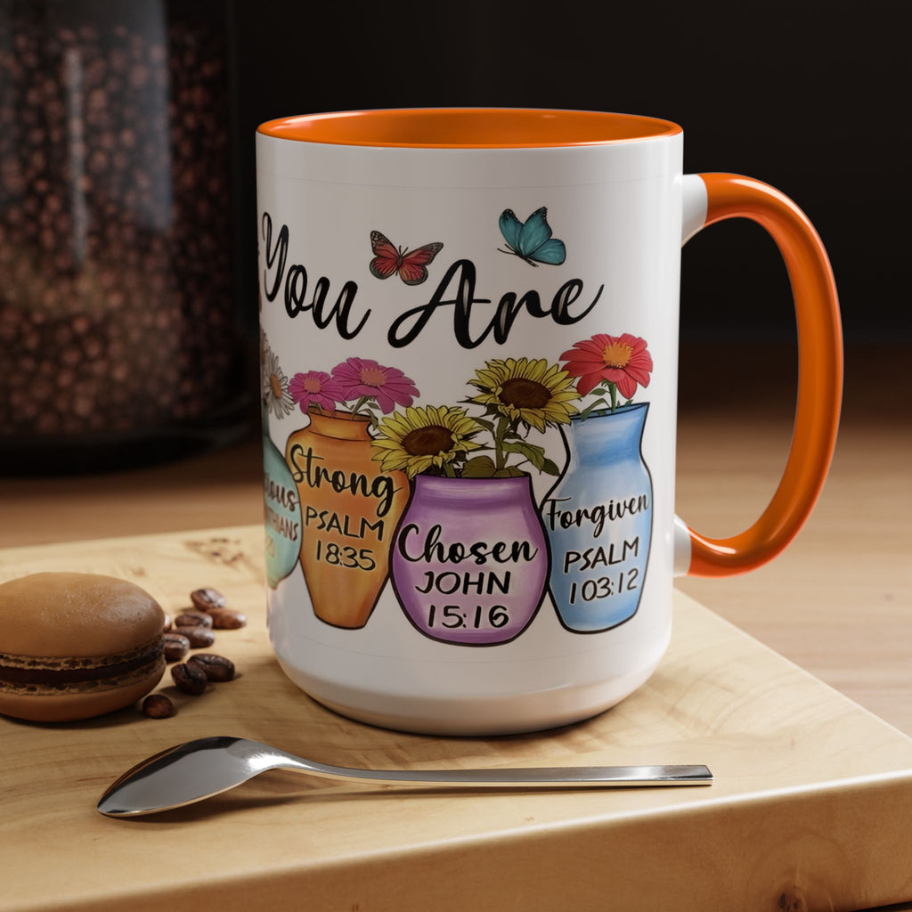 God Says You Are - You Are Loved Christian Bible Verse Coffee Mug
