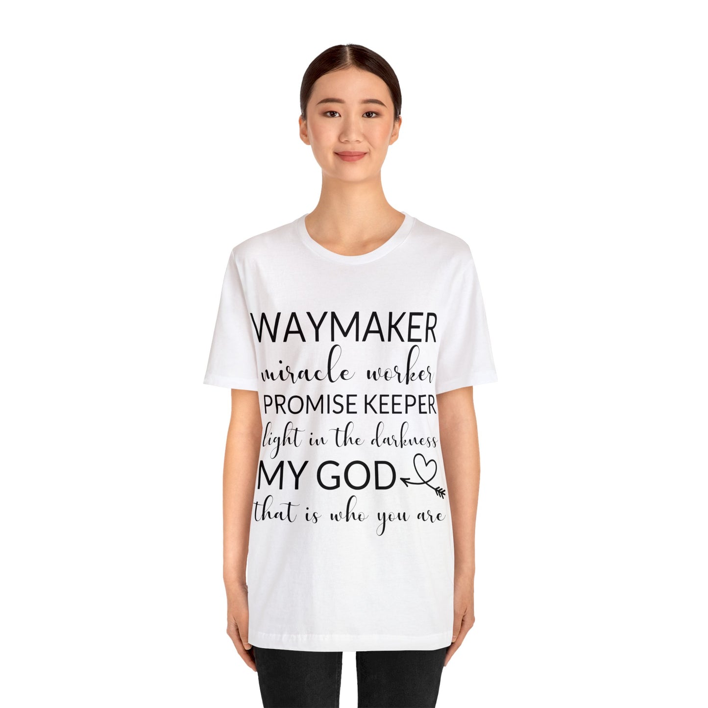 Waymaker Promise Keeper Light in the Darkness - Unisex Jersey Short Sleeve Tee