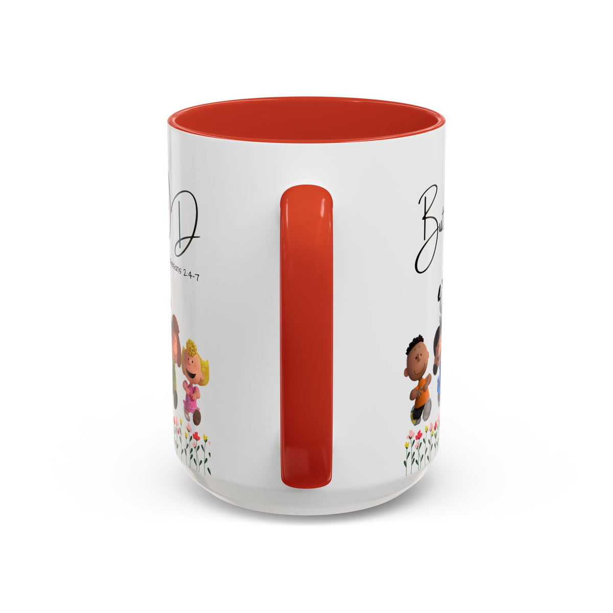 But God Scripture Coffee Mug — Genesis 50:20 Inspirational Heart Accent Mug (11/15oz)