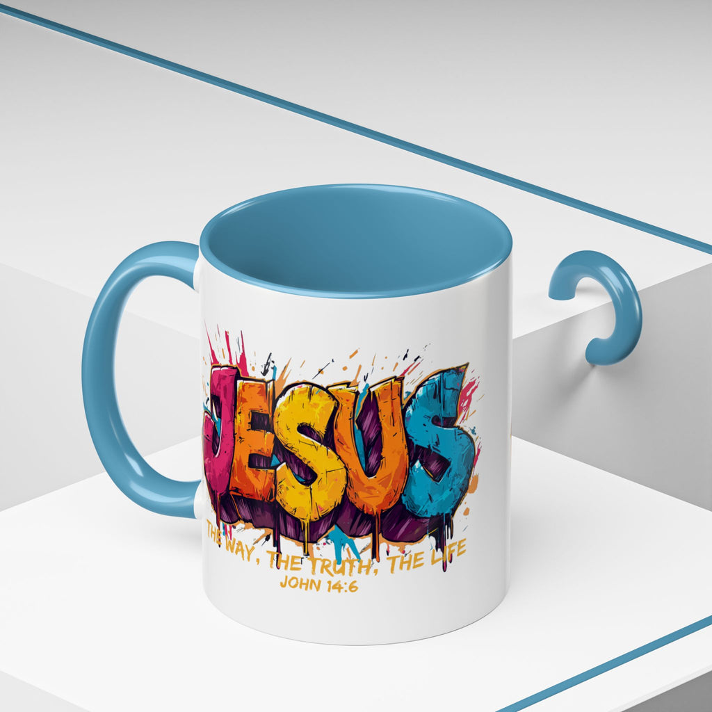 Jesus Graffiti Mug | Accent Coffee Mug 11oz 15oz