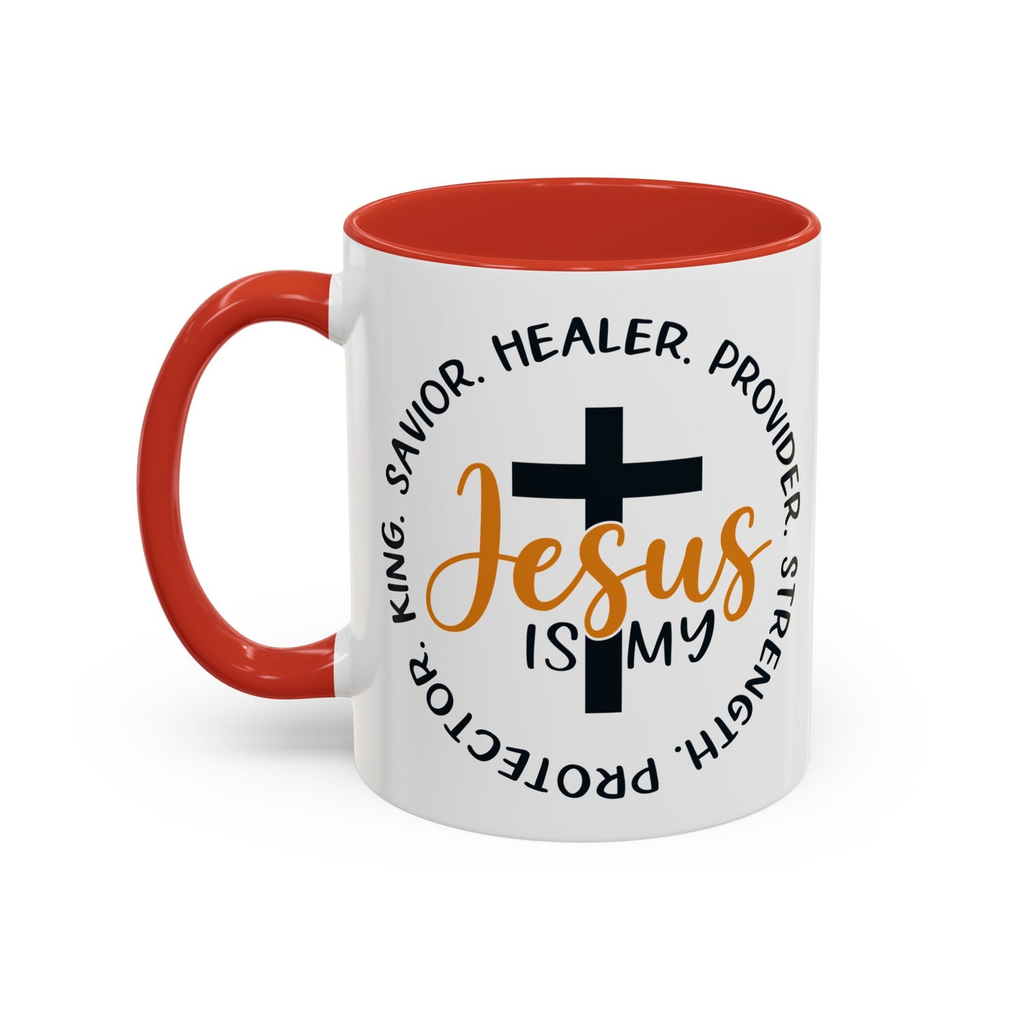 SAVIOR HEALER PROTECTOR - Accent Coffee Mug, 11oz