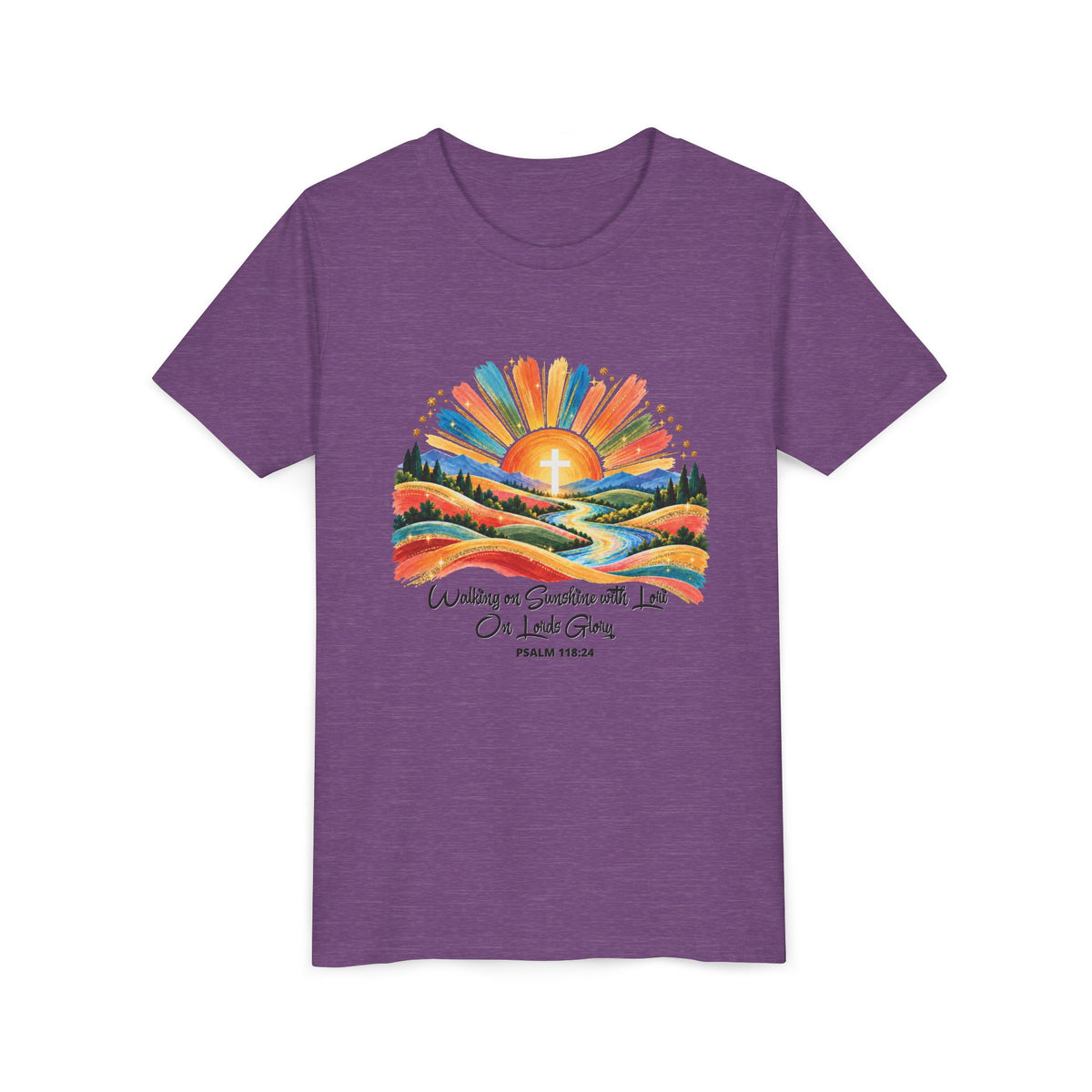 Youth Short Sleeve Tee – Walking On Sunshine with Lords Glory Design