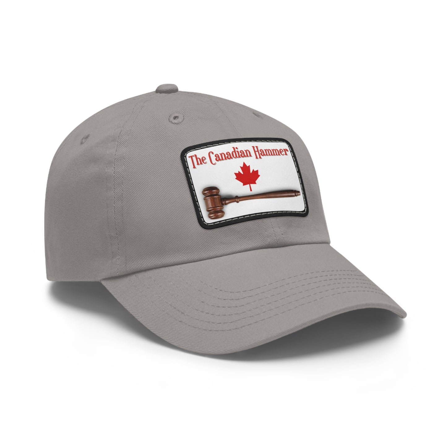 The Canadian Hammer / Barry Wunsch / #TheCanadianHammer Mom and Dad Hat with Leather Patch (Rectangle)