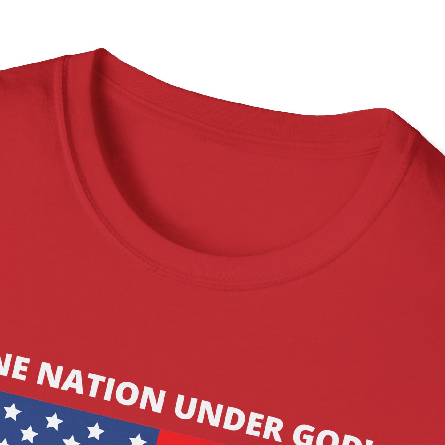 Pledge of Allegiance One Nation under GOD! Unisex Softstyle T-Shirt