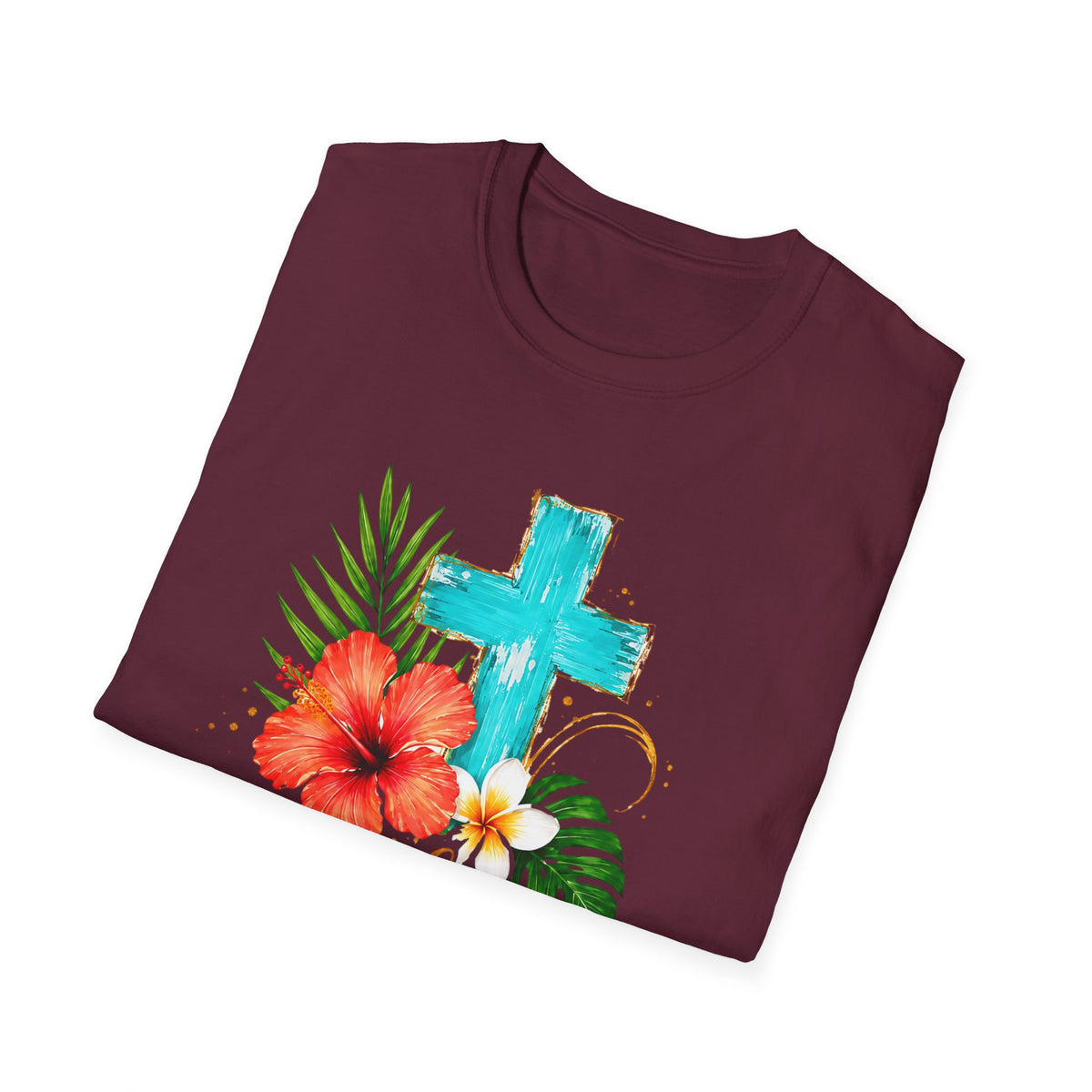 Sunshine & Jesus T-Shirt — Tropical Cross Christian Tee