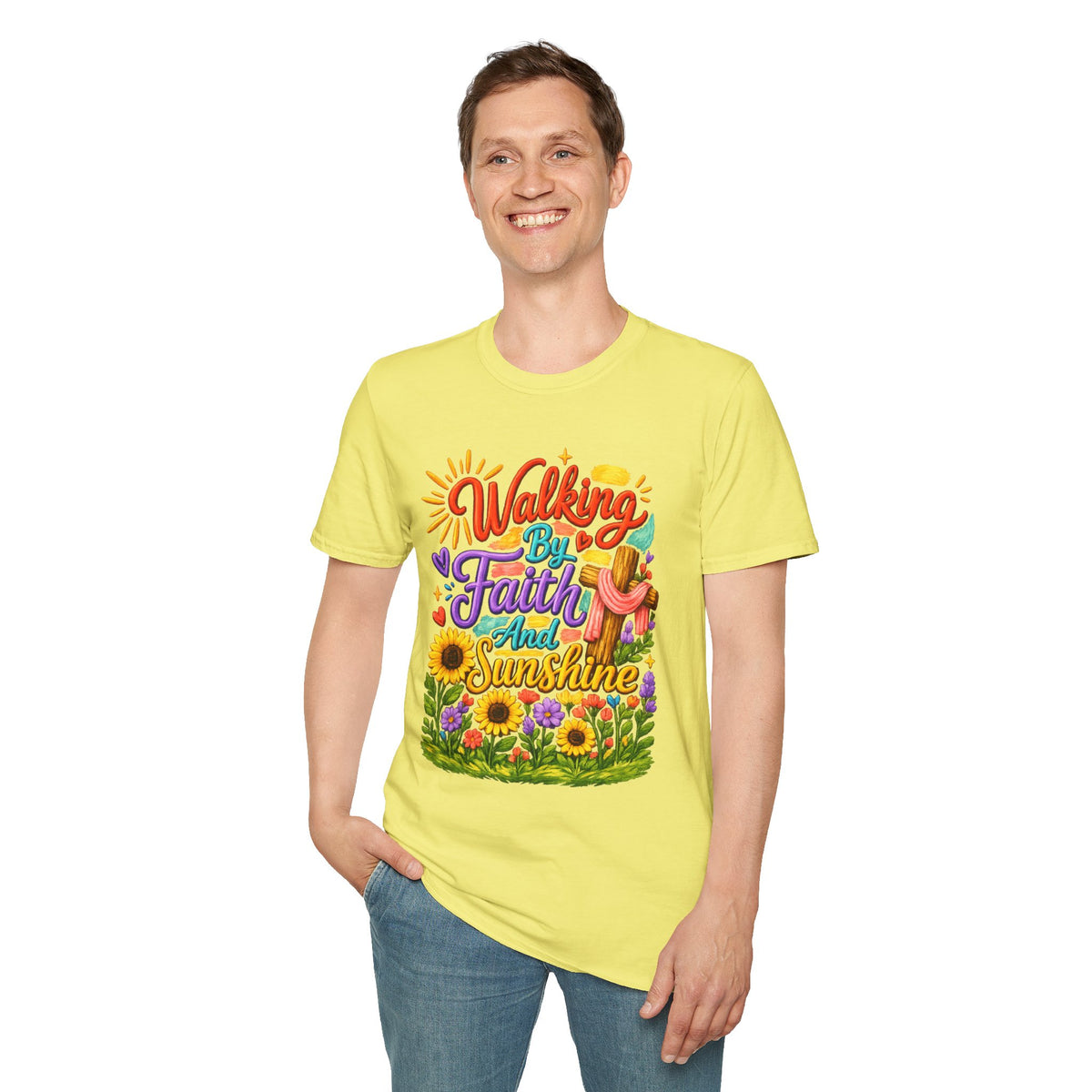Walking By Faith and Sunshine T-Shirt