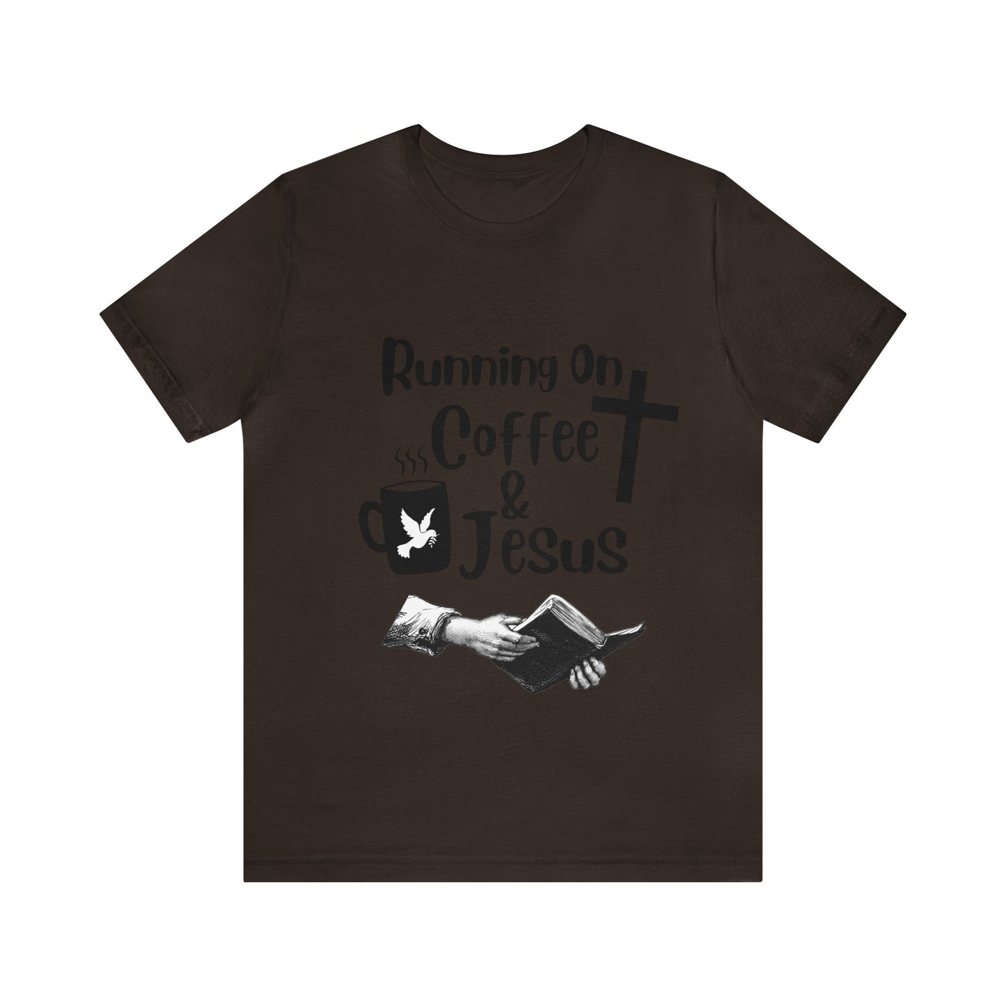 Running On Coffee and JESUS - Unisex Jersey Short Sleeve Tee