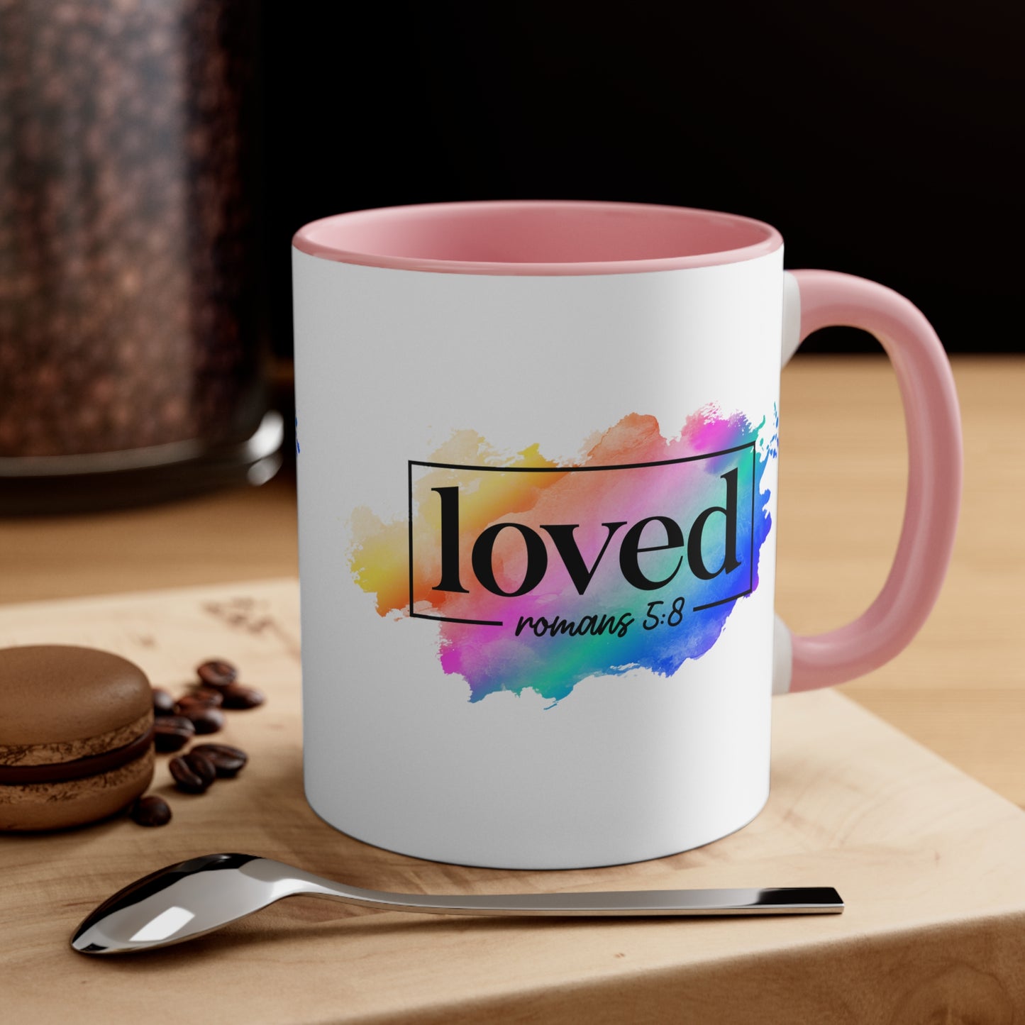 LOVED - 5 Colors Accent Coffee Mug, 11oz