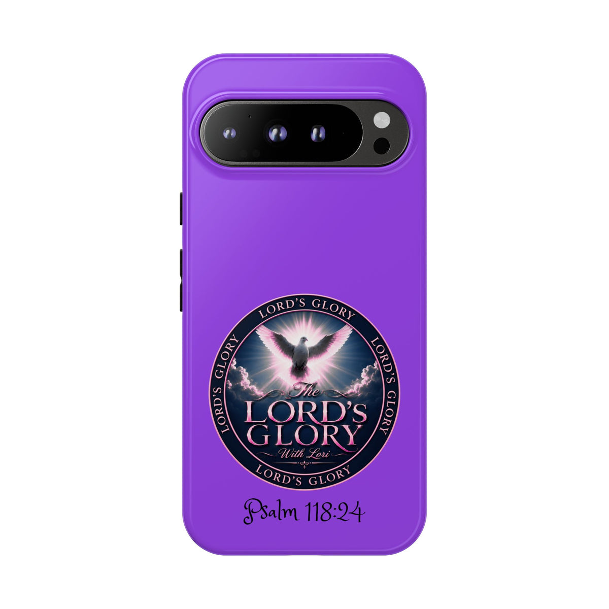 Christian Phone Case – "Lord's Glory with Lori" Dove Design Tough Case (Protective Phone Cover)
