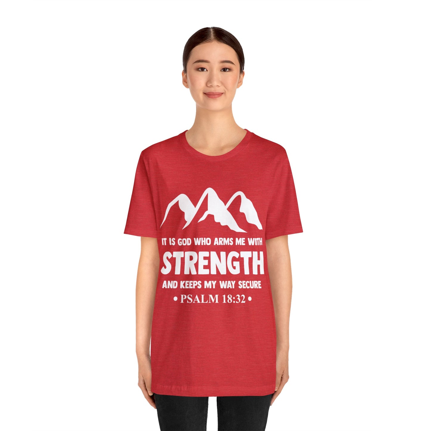 Strength in GOD - Unisex Jersey Short Sleeve Tee