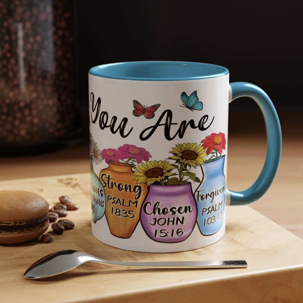 God Says You Are - You Are Loved Christian Bible Verse Coffee Mug
