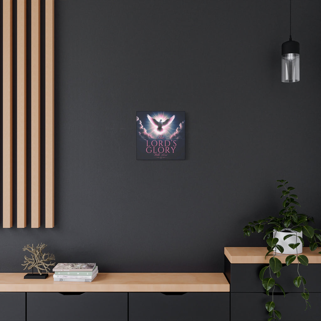 Christian Wall Art Canvas - "The Lord's Glory with Lori" Dove Print